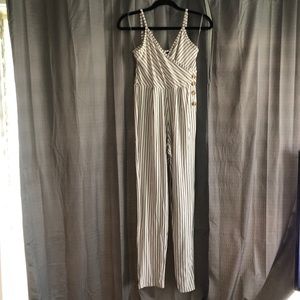Striped romper pants